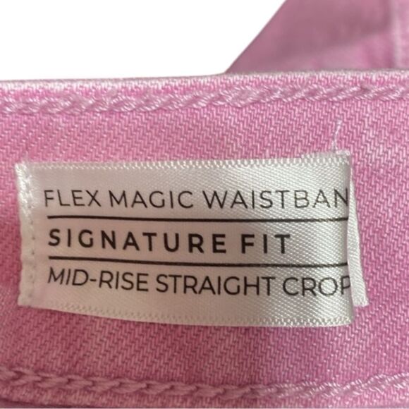 Lane Bryant Pink Signature Fit Straight Crop Jean Size 20 - Picture 6 of 11